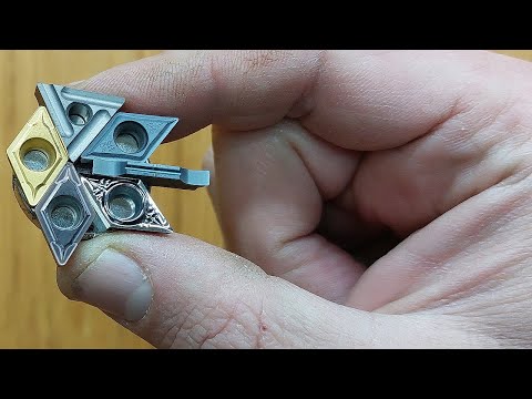Cool! How those carbide inserts work when turning metal