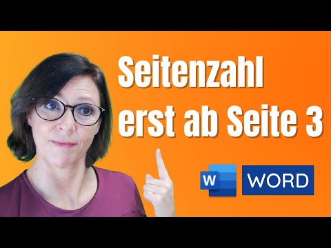 Word Seitenzahl erst ab Seite 3 beginnen mit 1 #deutsch #tutorial