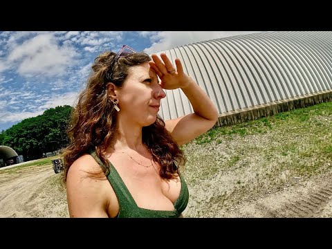 More hot weather in Maine. Pressure washing the K-Span potato storage