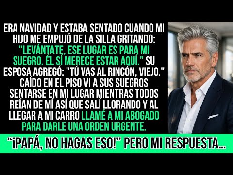 "Levántate, Ese Lugar Es Para Mi Suegro", Dijo Mi Hijo Empujándome. Entonces Yo...