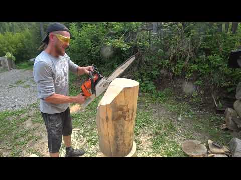 Это мои лучшие работы бензопилой! Сова из дерева своими руками Резьба бензопилой. Своими руками.