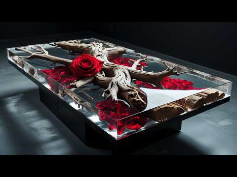 You Can't Imagine Without Seeing | From Gnarly Roots to a Masterpiece: Building a Rose Epoxy Table