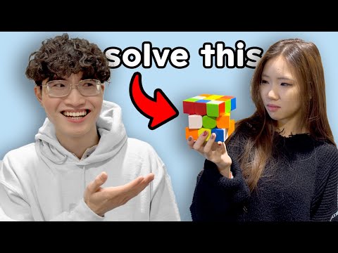 I tricked non cubers to join a competition