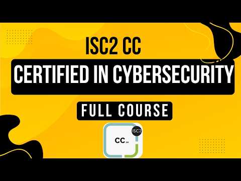 ISC2 Certified in Cybersecurity Free Course 2025