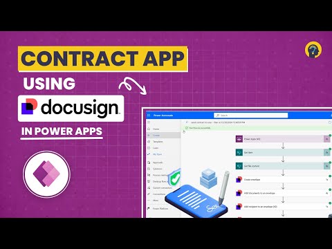 How to Build a Contract App in Power Apps + DocuSign | Auto-Save Signed PDF to SharePoint