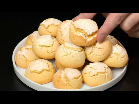 Kekse in 5 Minuten! Minimum Zutaten! Ohne Butter! Jeden Tag verzehrfertig!