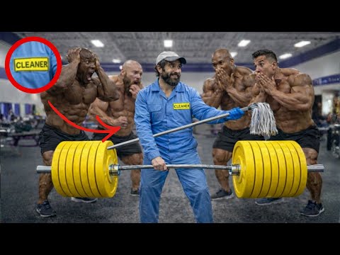 He Pretended to Be a GYM CLEANER… Then Lifted THIS! 😱 | Anatoly Gym Prank