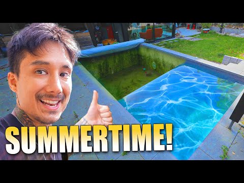 Brauchen Hauptvideo Pause. Die Pool Saison wird eröffnet