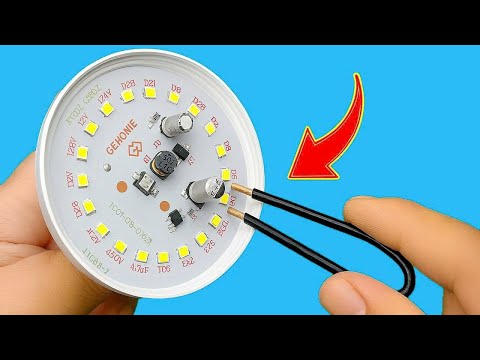 Not everyone knows this secret! The easiest way to fix a broken LED bulb at home in 30 seconds!
