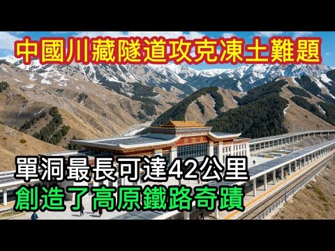 海拔5000米的極限挑戰，中國川藏鐵路隧道攻克了凍土層難題，單洞最長可達42公里，創造了高原鐵路的奇蹟【硬核工程局】#高鐵#中國#工程#中國製造#中國技術