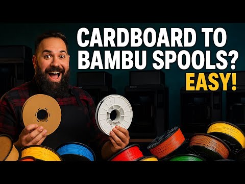Cardboard To Bambu Lab Spool - Swap Like A Pro!