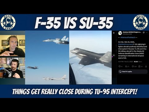 F-35 vs SU-35: Close Encounters During a Bear Intercept!