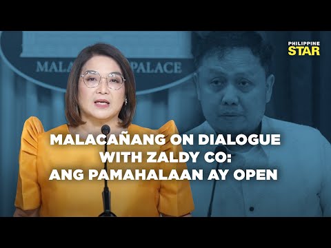 Gobyerno, bukas makipag-dialogue kay Zaldy Co — Malacañang