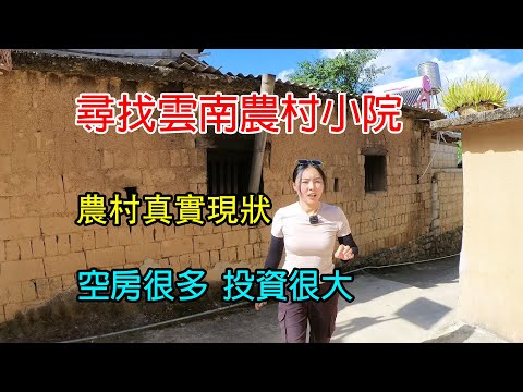 尋找雲南農村小院定居，真正的雲南農村小院怎麼樣，空房很多投資很大What is a true Yunnan countryside courtyard like#旅行 #travel #农村生活