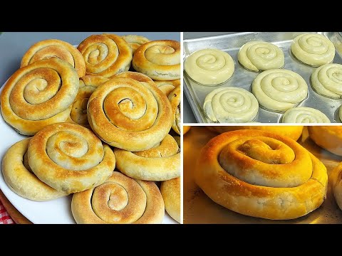 فطير السبانخ الفلسطيني بعجينة مورقة وهشة جداً بطعم رهيب واسرار نجاح الشكل الحلزوني