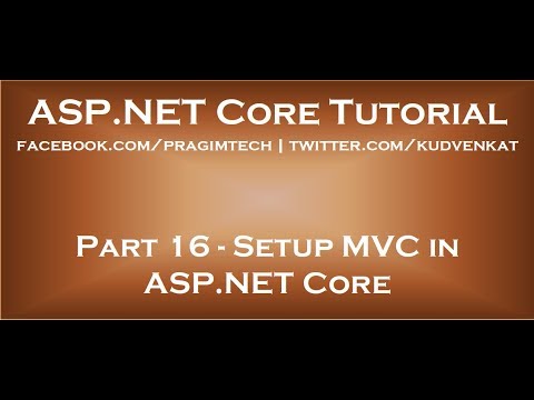 Setup mvc in asp net core