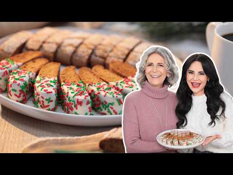 Gingerbread Biscotti from Scratch - 12 Days of Cookies - DAY 1 - w/ Mama Mia!