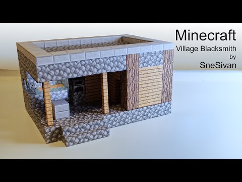 Craft Your Own Minecraft Village Blacksmith with DIY Papercraft - Bring the Game to Life!