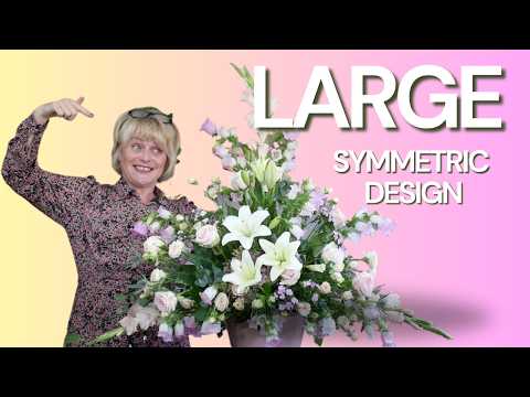 Professional Floristry Tips: How to Arrange Flowers in a Large, Symmetrical Triangle