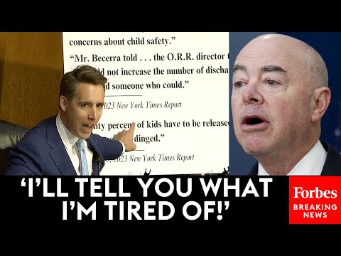 'It Should Not Happen In The USA!': Hawley Furiously Accuses Mayorkas Of Allowing Child Slavery