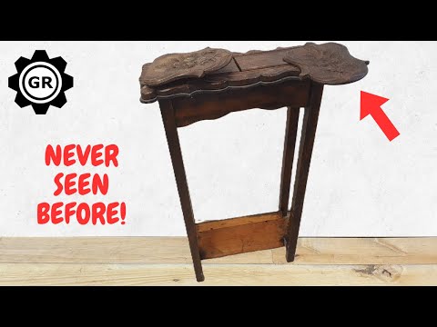 ANTIQUES wood wall shelf RESCUE - FURNITURE RESTORATION