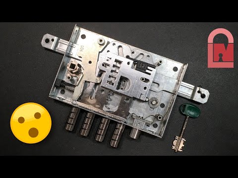 Mottura 52.571 6-Lever Double Bitted 4 Throw High Security Lock Pick and Gut