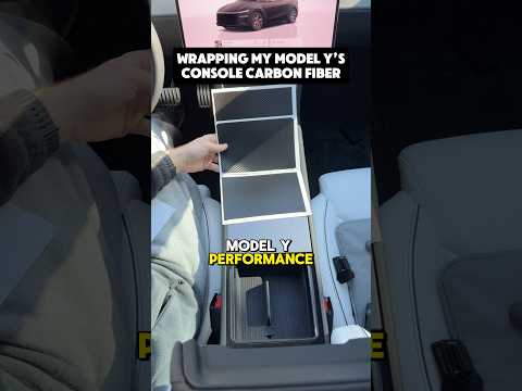 Wrapping my Model Y Performance’s Center Console 🔥😮💨