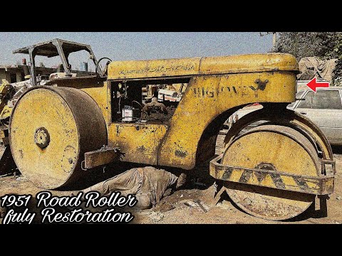 ➡️ How to 1951 Scrap Road Roller | Fully Dead Machine Turned Into Brand New | Amazing Restoration”