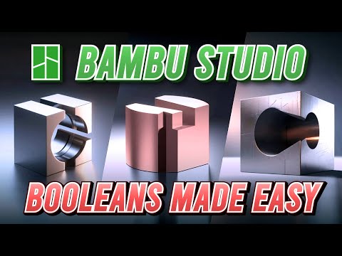 How to Use Boolean Operators in Bambu Studio – Full Tutorial!