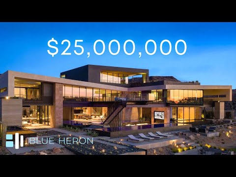 Inside a $25,000,000 Modern Masterpiece Mansion by Blue Heron | Las Vegas, NV