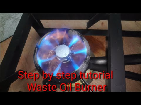 HOW TO MAKE WASTE OIL STOVE BURNER ALL DETACHABLE