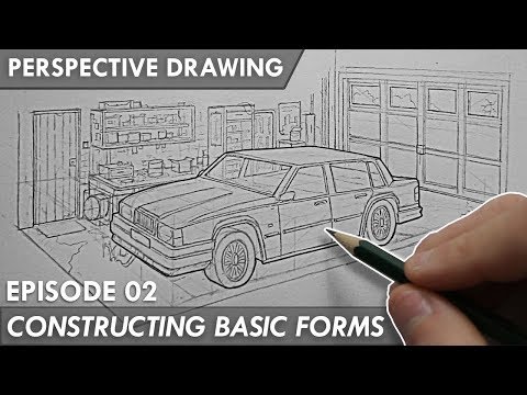 PERSPECTIVE DRAWING 02 - Constructing Basic Forms - Division & Multiplication