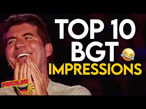 10 HILARIOUS Impressionists On BGT! Simon Loved These!