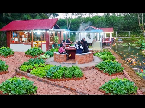 Build an Outdoor Kitchen in the Middle of Vegetable Garden – Enjoy a Peaceful Life