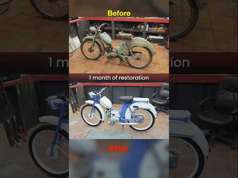 1 Month Moped Restoration: Before & After