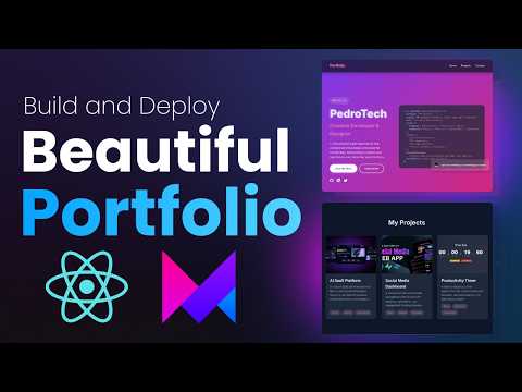Build And Deploy a Modern Personal Portfolio with ReactJS and Animations | ReactJS Tutorial