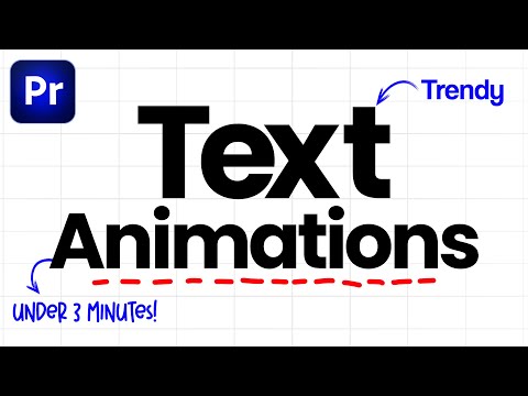 Trendy Smooth Text Animation in Adobe Premiere Pro