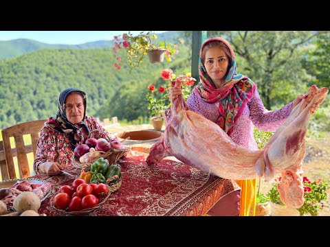IRAN Village Life | Whole Lamb Marinated & Cooked in a Traditional Tandoor
