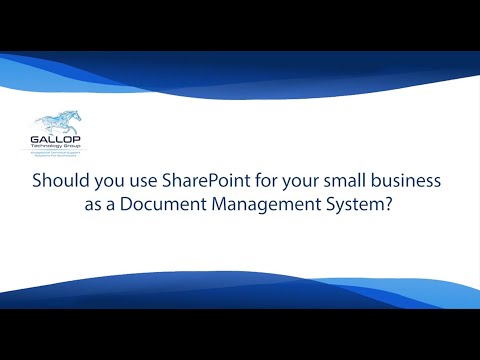 Should you use SharePoint as a Document Management System for your small business?