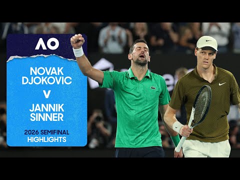 Novak Djokovic v Jannik Sinner Highlights | Australian Open 2026 Semifinal