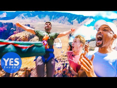 WE HELICOPTER BUNGEE JUMPED WITH WILL SMITH (over Grand Canyon)
