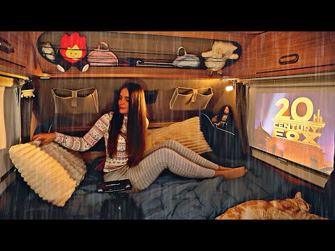 Solo Rainy Caravan Camping | Cook & Chill at 1950 altitude in the Wilderness 🌄