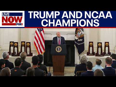 WATCH: Trump honors NCAA champions at the White House