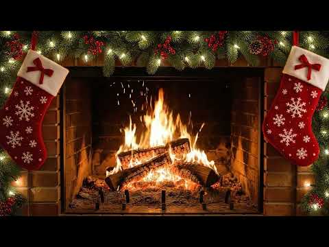 Cozy Christmas Fireplace | The Nutcracker Suite (Piano)