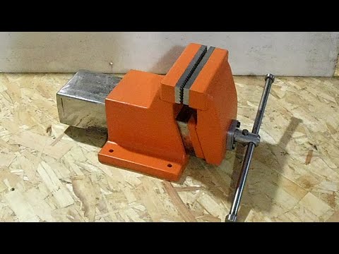How To Make A Bench Vise _ DIY Metal Bench Vise