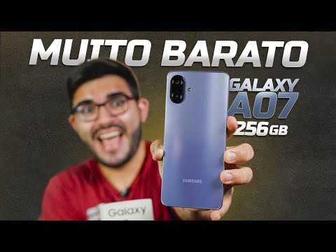Samsung fez o IMPOSSÍVEL - Galaxy A07 tem 256GB, bom processador e custa menos de R$ 900