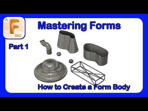 Fusion 360 Form Mastery - Part 1 - How to Create a Form Body #Fusion360 #Tsplines #Forms