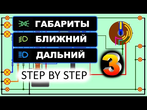 Поиск неисправностей габаритов, ближнего и дальнего света автомобиля.