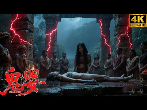 【Ghost Baby】Woman gave birth to a ghost baby in a jungle temple during a rainstorm!