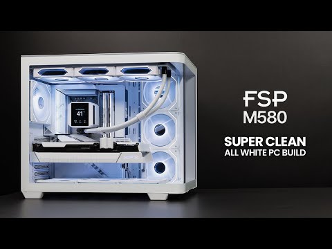 Clean and Sleek All White Gaming PC Build | FSP M580 | 9800X3D | Radeon 7900 GRE | Klevv Urbane V